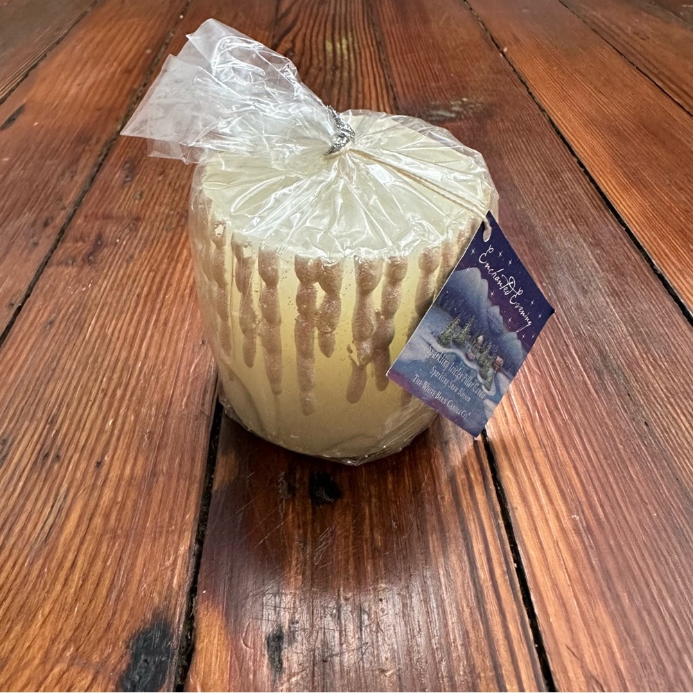 NWT Vtg White Barn Candle Co./Bath & Body Works Enchanted Evening Pillar Candle